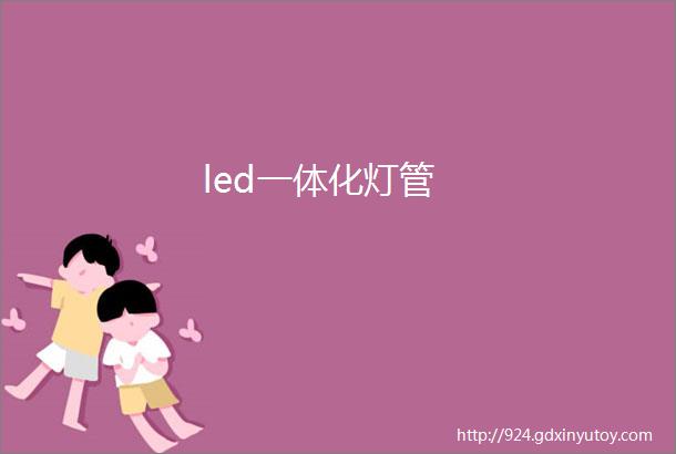 led一体化灯管