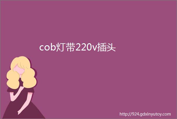 cob灯带220v插头