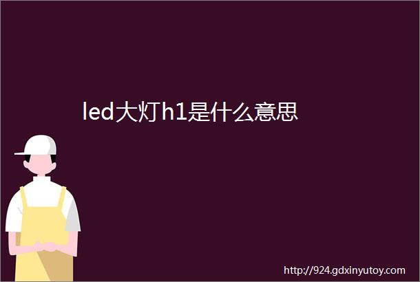 led大灯h1是什么意思