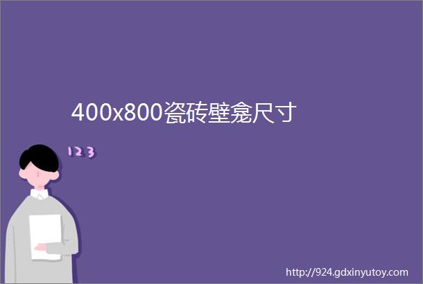 400x800瓷砖壁龛尺寸