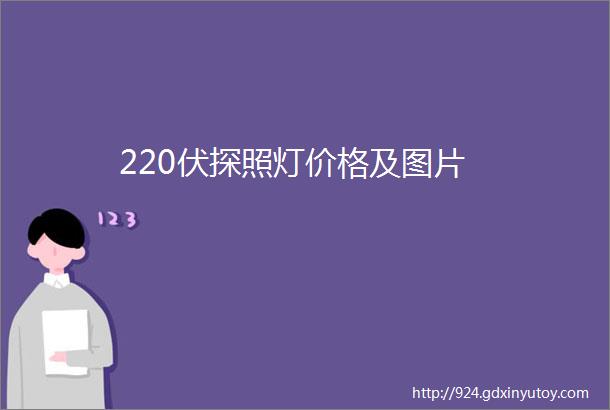 220伏探照灯价格及图片